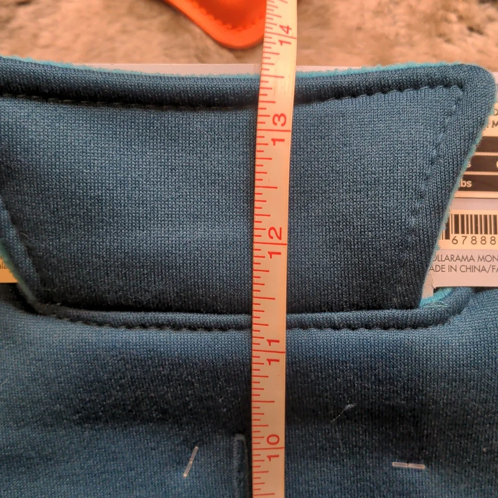 Sold🌷5 for $20🌷 SM - ADD-ON: Teal Reversable Polar Fleece Dog Coat - Picture 3 of 8